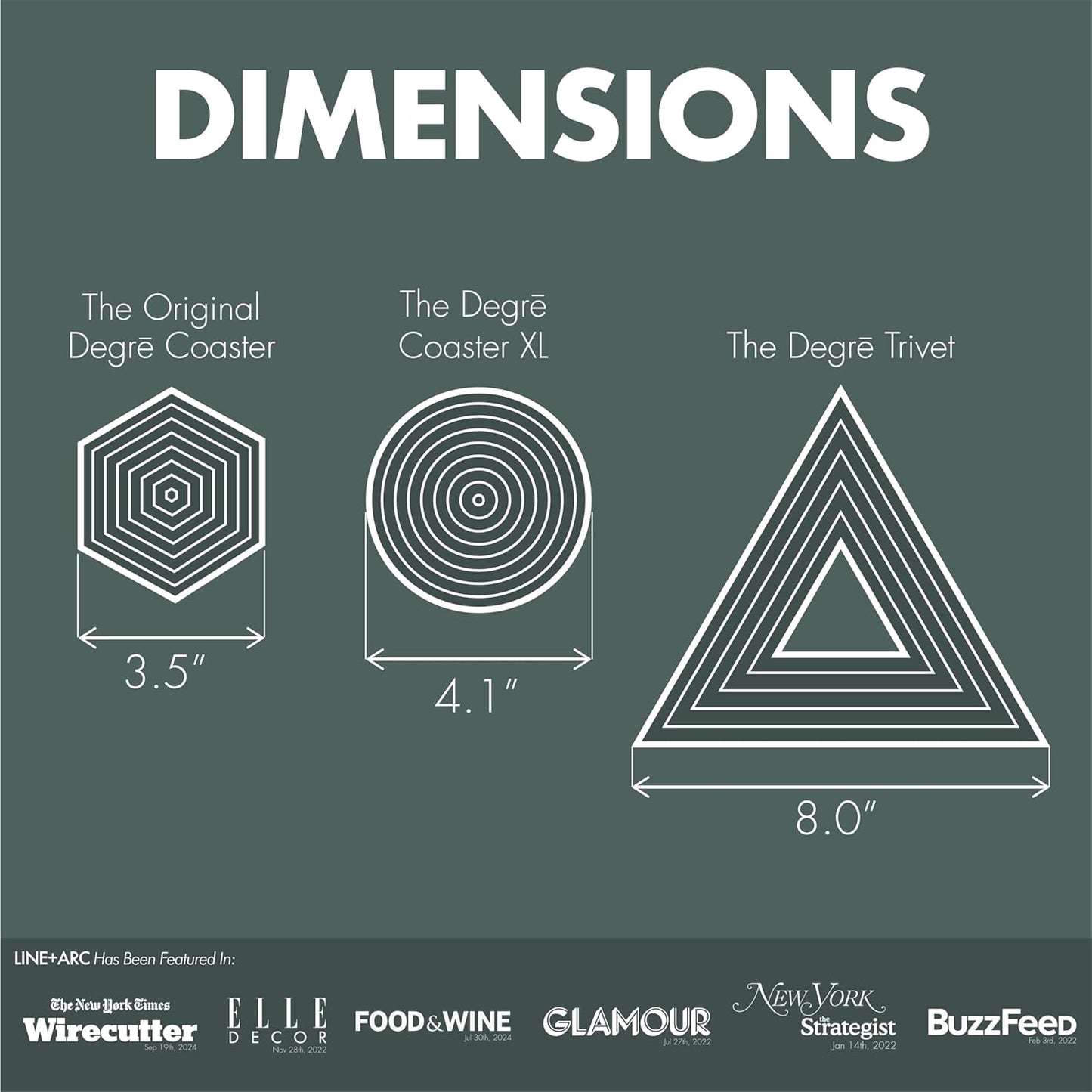 Extra Thick Silicone Coasters (As Seen in Nytimes Wirecutter) Waterproof Anti-Stain Heat-Safe Dishwasher-Safe Degrē Coasters (Set of 6, Clay) Outdoor Rubber Mid-Century Modern