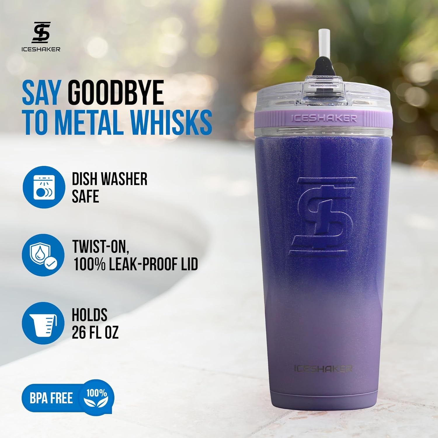 Insulated Stainless Steel Tumbler | 20 Oz, Lilac Dreaming | 30+ Hours Cold & 12+ Hours Hot | Removable Straw and Drink Spout | Odor-Free Tumbler Cup for Coffee, Tea, Smoothies, Cocktails