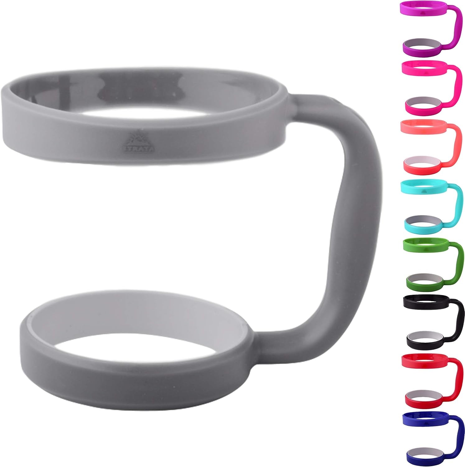 30 Oz Tumbler Handle - Available for 30 Oz YETI Tumbler, OZARK TRAIL, Rambler Tumbler- BPA Free (Gray)