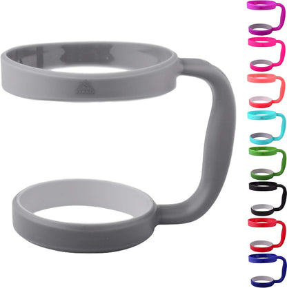 30 Oz Tumbler Handle - Available for 30 Oz YETI Tumbler, OZARK TRAIL, Rambler Tumbler- BPA Free (Gray)