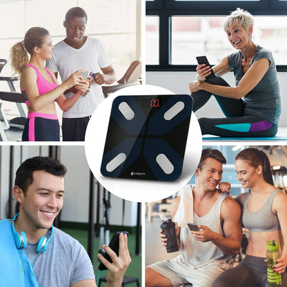 Scale for Body Weight, Smart Digital Bathroom Weighing Scales with Body Fat and Water Weight for People, Bluetooth BMI Electronic Body Analyzer Machine, 400Lb