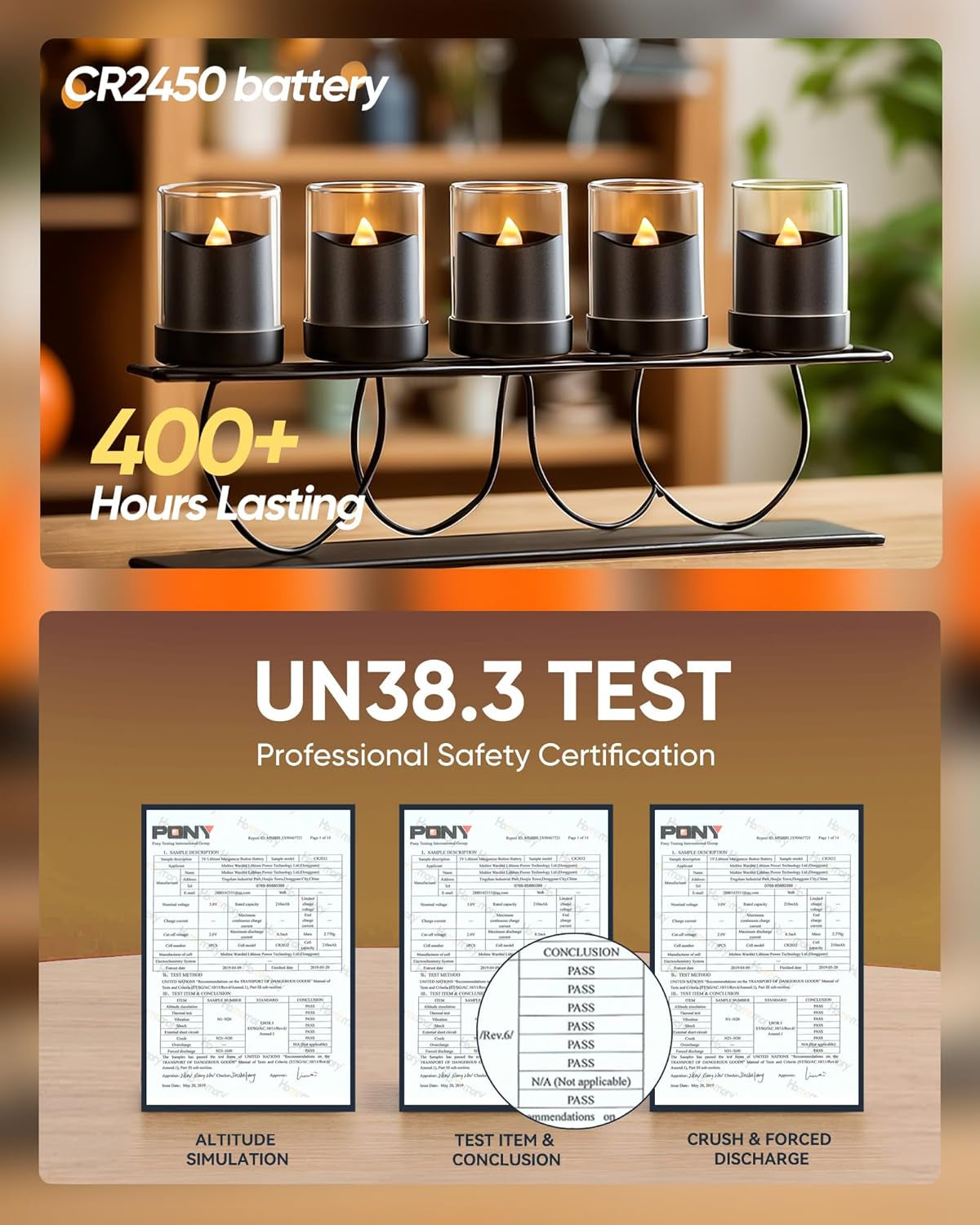 12Pack 400+Hour Remote Control Flameless Candles, 2/4/6/8H Timer Led Votive Candles, Battery Operated Tea Lights for Wedding Table Centerpiece, Holidays, Halloween Pumpkins-Black Base